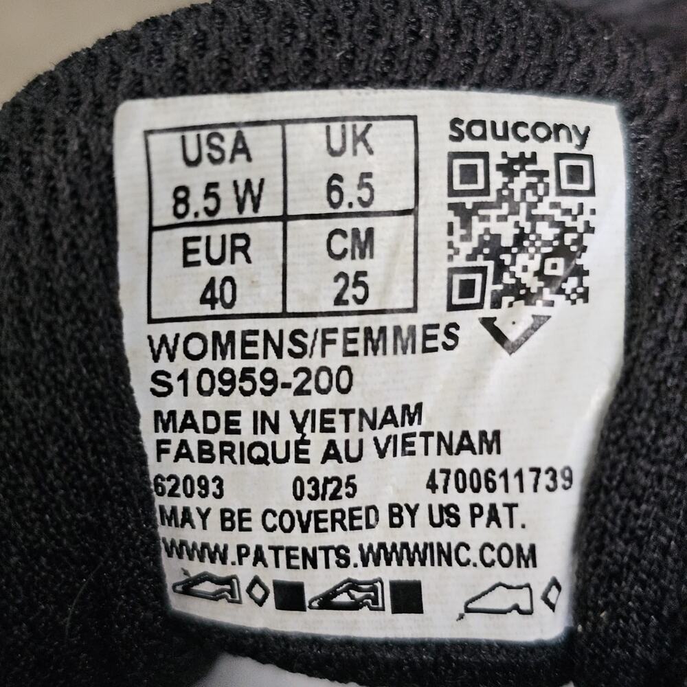 Saucony Women's Excursion TR 16 Trail Shoes Size 8.5 Black Fuchsia S10959-200 - Picture 6 of 11